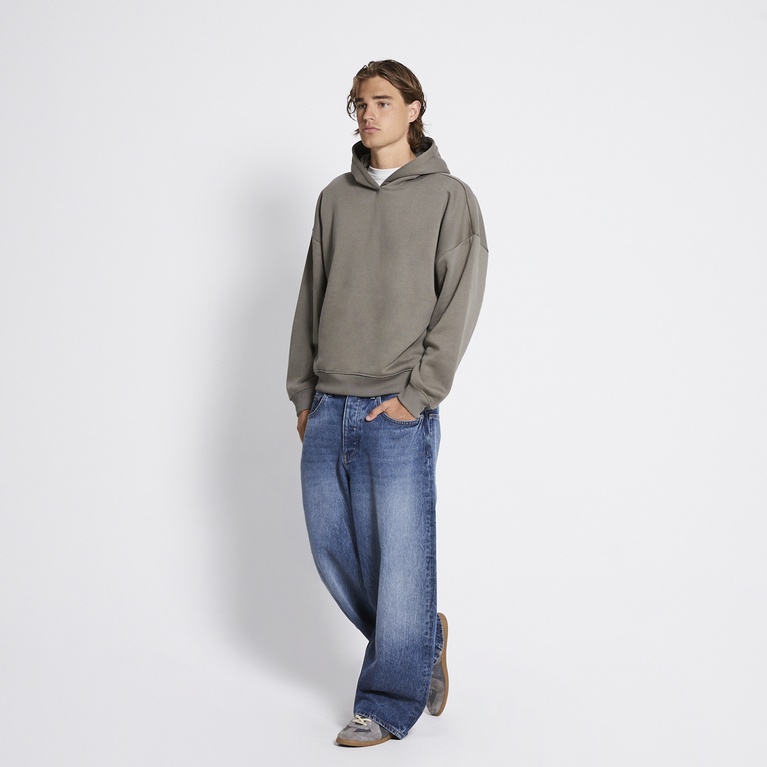 Heavy hoodie "Under" Green